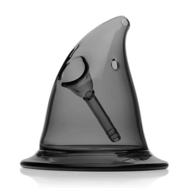 mj arsenal x the good witch bubbler dark gray borosilicate glass bubbler shaped like a witch's hat bliss shop chicago