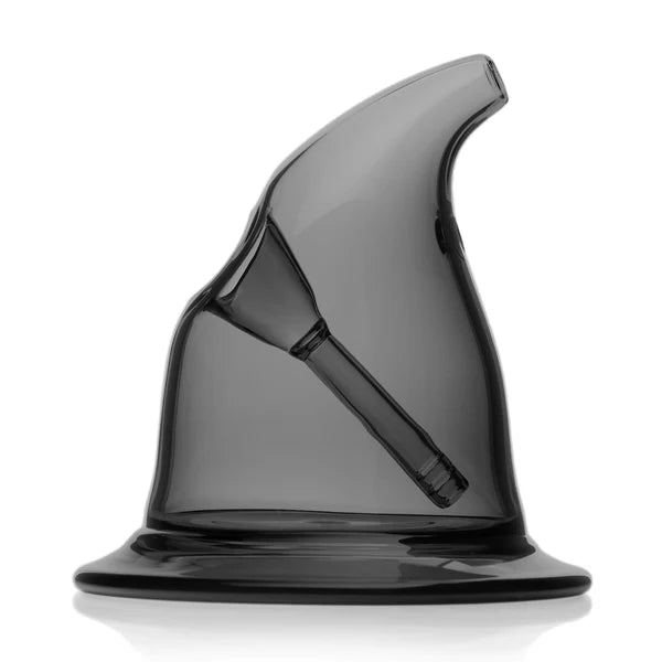 mj arsenal x the good witch bubbler dark gray borosilicate glass bubbler shaped like a witch's hat bliss shop chicago