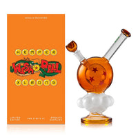 10 inch hemper dragon ball z orange wish ball bong with red stars and cloud shaped base bliss shop chicago