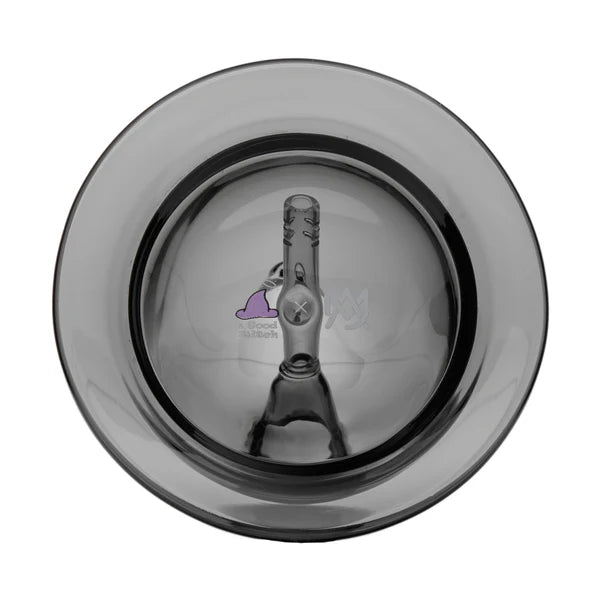 mj arsenal x the good witch bubbler dark gray borosilicate glass bubbler shaped like a witch's hat bliss shop chicago