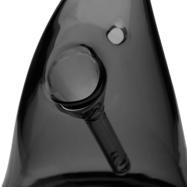 mj arsenal x the good witch bubbler dark gray borosilicate glass bubbler shaped like a witch's hat bliss shop chicago
