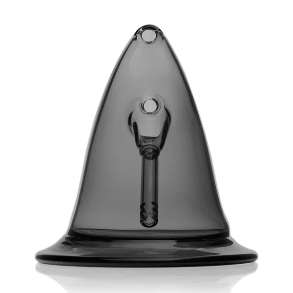 mj arsenal x the good witch bubbler dark gray borosilicate glass bubbler shaped like a witch's hat bliss shop chicago