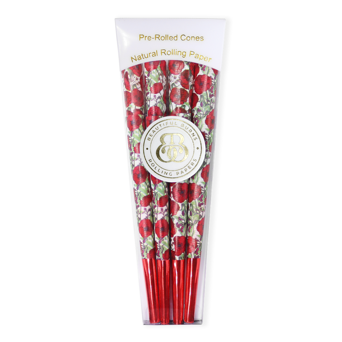98 mm Beautiful Burns red poppy pre rolled cones bliss shop chicago