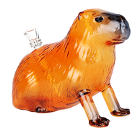 7.5 inch capybara shaped and designed glass bong bliss shop chicago