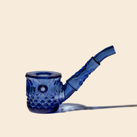 nwtn home highball vintage style hand pipe in lapis blue bliss shop chicago