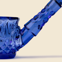 nwtn home highball vintage style hand pipe in lapis blue bliss shop chicago