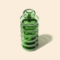 nwtn home bolla 3 piece gravity bong in emerald green bliss shop chicago