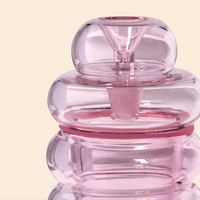 nwtn home bolla 3 piece gravity bong in petal pink bliss shop chicago