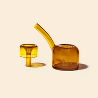 nwtn home vesper bubbler in honeycomb golden yellow bliss shop chicago