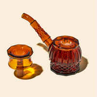 nwtn home vintage style highball bubbler in baltic amber bliss shop chicago