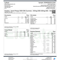 Mango CBD/CBG Gummiez 2.5:1 (10 pcs)
