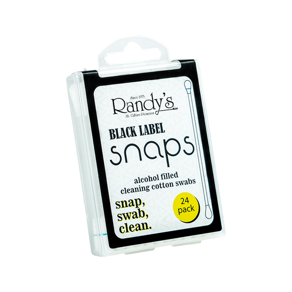 randy's black label snaps alcohol filled cleaning cotton swabs bliss shop chicago
