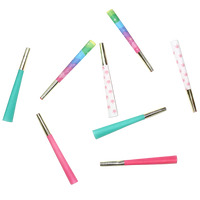 98 mm Beautiful Burns pre roll cones variety pack with pink cones teal cones unicorn design cones and white cones with pink pot leaves bliss shop chicago