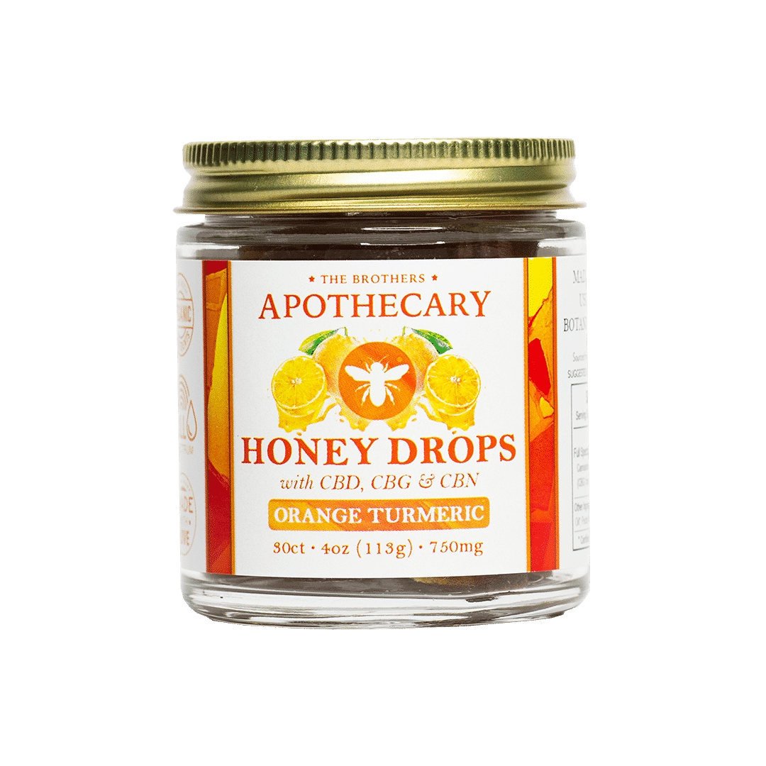 Orange Turmeric Honey Drops | CBD Gummy