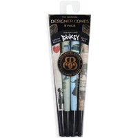 beautiful burns designer cones variety 8 pack 98 mm cones with banksy art work bliss shop chicago