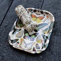 vintage style butterfly metal rolling tray bliss shop chicago