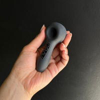 Sandblasted Spoon Pipe - Black
