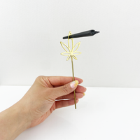 high society collection brass weed leaf joint holder bliss shop chicago