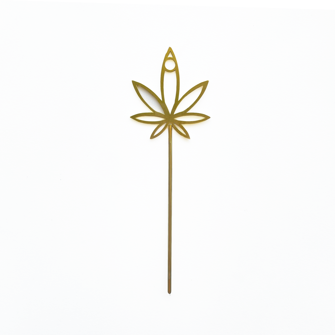 high society collection brass weed leaf joint holder bliss shop chicago