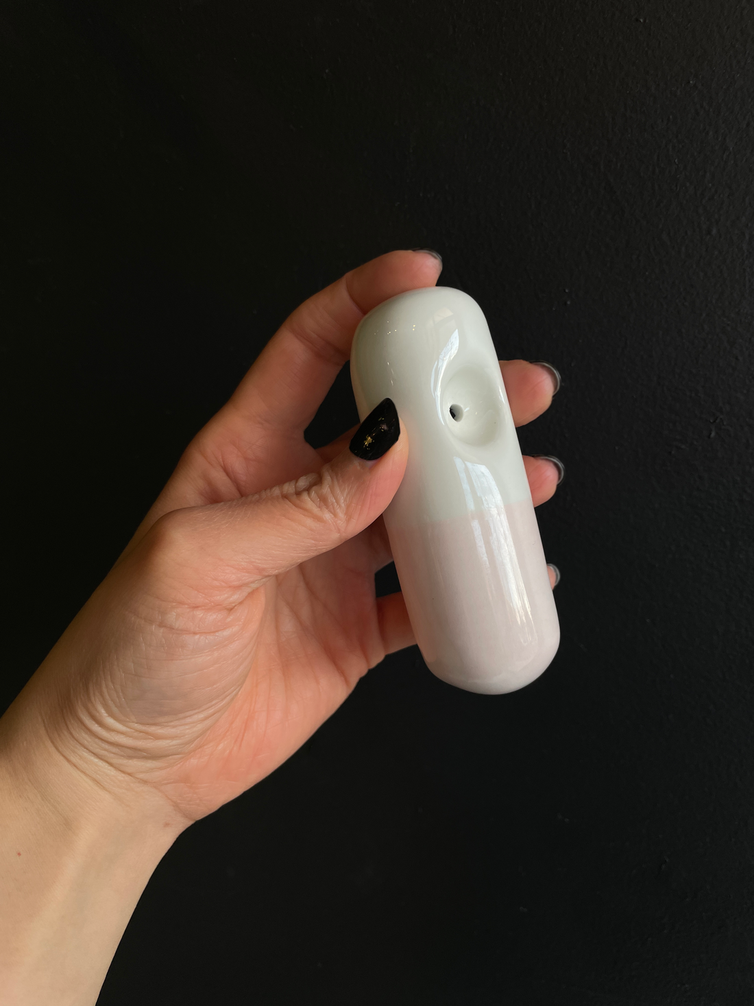 farbod ceramic pink and white chill pill pipe bliss shop chicago