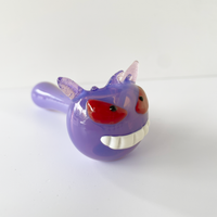 sugarmattys 3.5 inch purple spoon pipe with pokemon gengar design bliss shop chicago