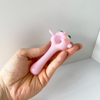 sugarmattys pink hand pipe with pokemon jigglypuff design bliss shop chicago