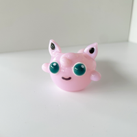 sugarmattys pink hand pipe with pokemon jigglypuff design bliss shop chicago