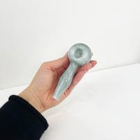 gray glass hand pipe bliss shop chicago