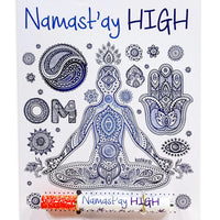 kush kards namast'ay high greeting card bliss shop chicago