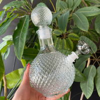 7.5 inch tall vintage style whiskey decanter bong with matching mouthpiece gasket bliss shop chicago