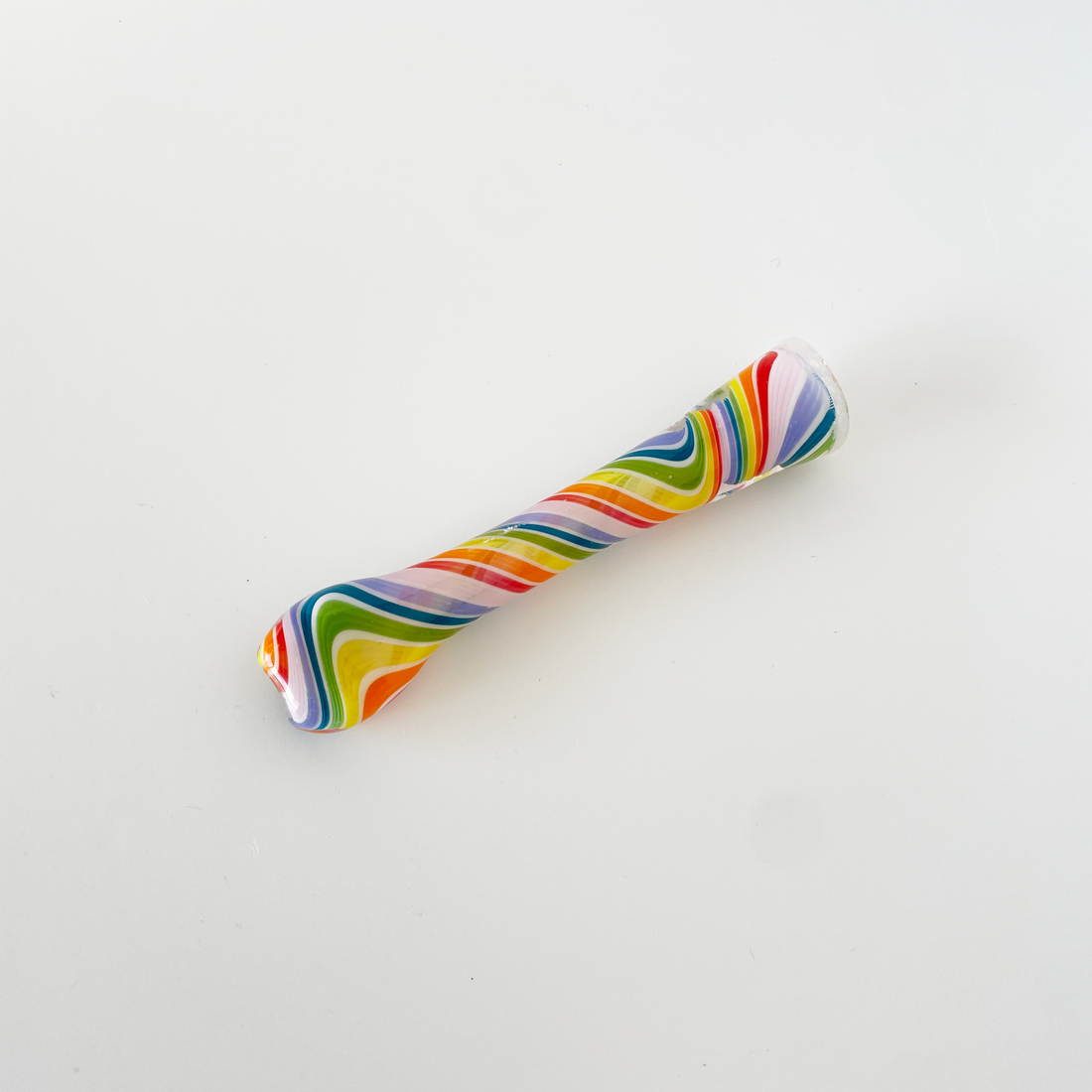 4 inch rainbow color linework heady chillum bliss shop chicago