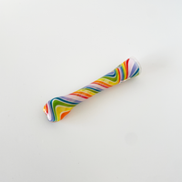 4 inch rainbow color linework heady chillum bliss shop chicago
