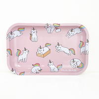 Pulsar Caticorn pink metal rolling tray bliss shop chicago