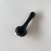 4 inch sugarmattys black hand pipe with spirited away soot sprite design bliss shop chicago