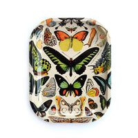 vintage style butterfly metal rolling tray bliss shop chicago