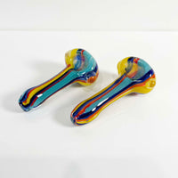 colorful striped glass spoon pipe bliss shop chicago