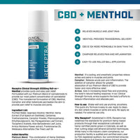 receptra naturals Clinical Strength: Roll-On 2000mg CBD + Menthol topical bliss shop chicago