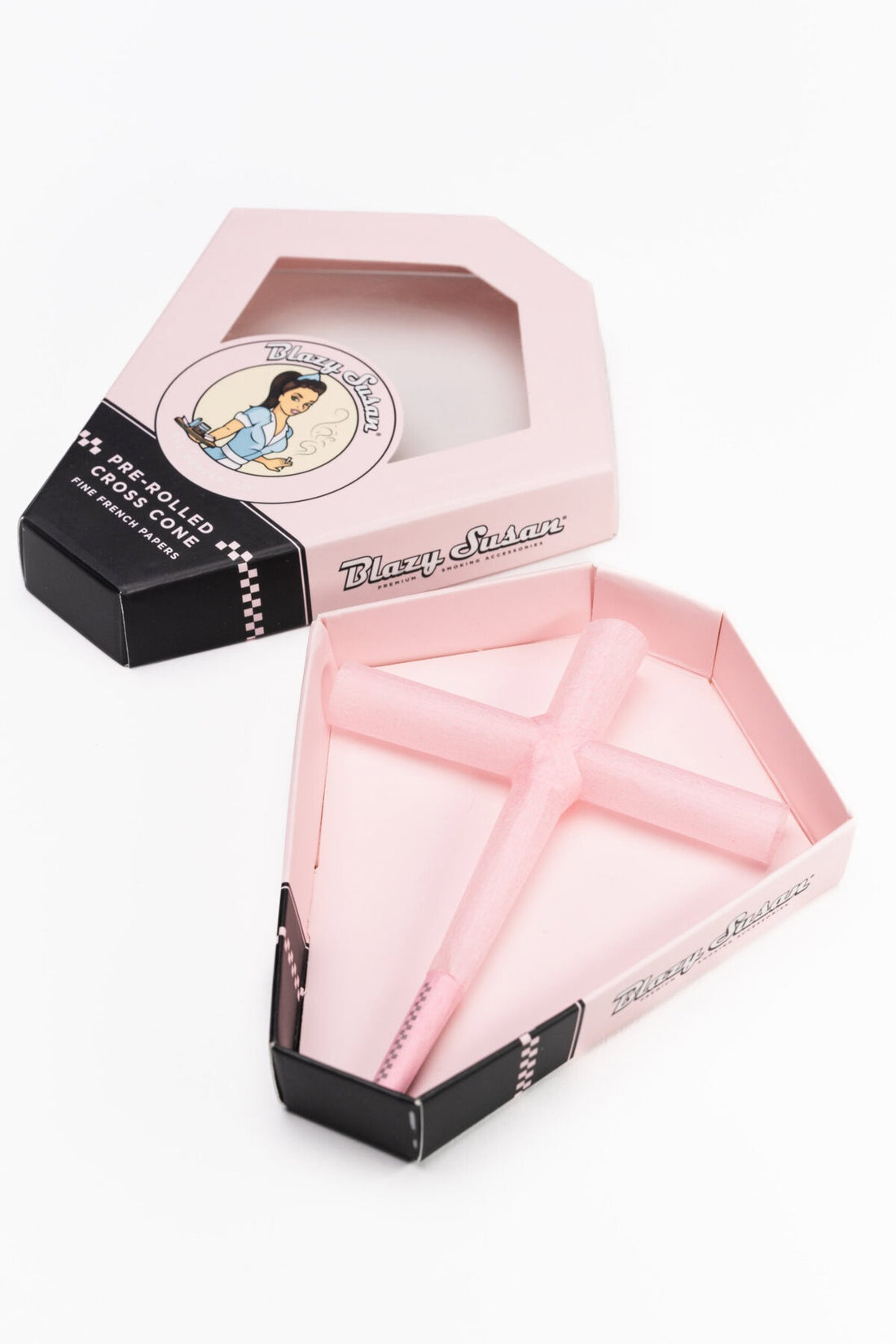 blazy susan pink pre rolled cross cones bliss shop chicago