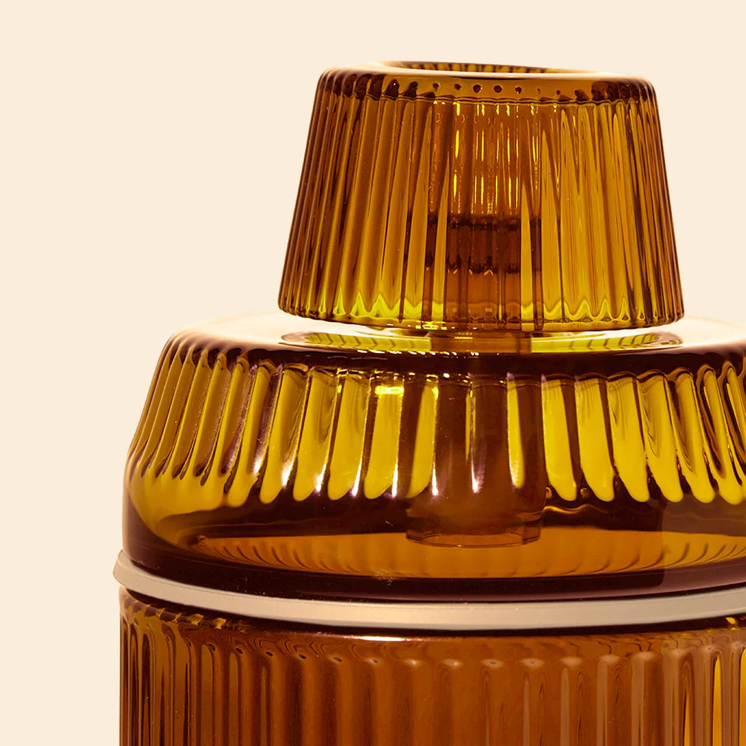 nwtn home deco gravity bong in honeycomb golden yellow bliss shop chicago