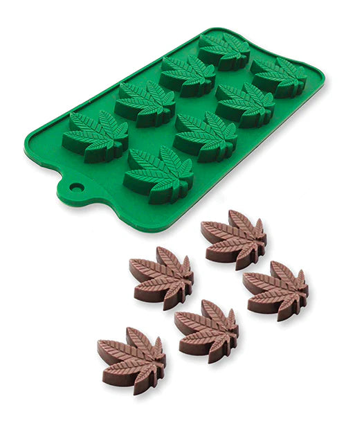 silicone cannabis weed leaf mold for candy making bliss shop chicago