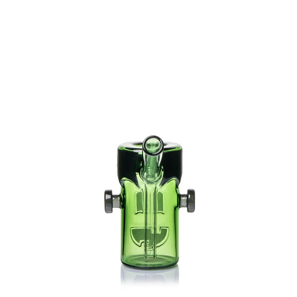 mj arsenal hammer style frankenbubbler with green boro glass with frankenstein face bliss shop chicago