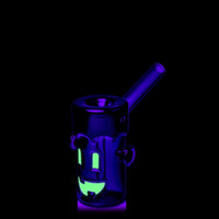 mj arsenal hammer style frankenbubbler with green boro glass with frankenstein face bliss shop chicago