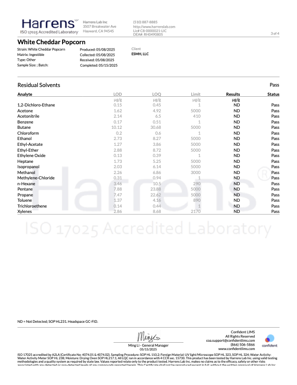 White Cheddar Popcorn - 50mg D9