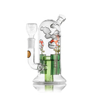 7" dome shaped hemper bong with mario world piranha plant designs bliss shop chicago