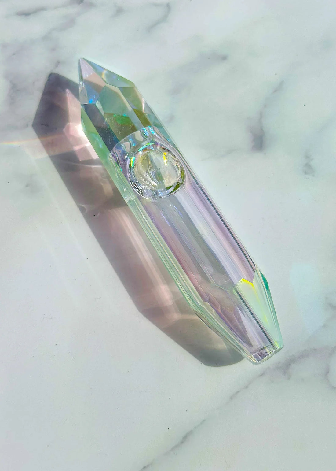 canna style iridescent crystal pipe bliss shop chicago