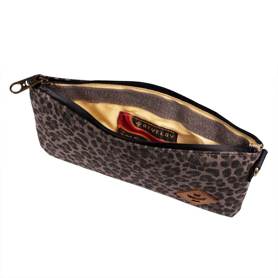 revelry the broker in leopard print smell and water proof bag bliss shop chicago