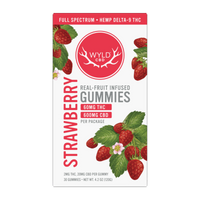 wyld hemp delta 9 thc cbd strawberry gummies bliss shop chicago