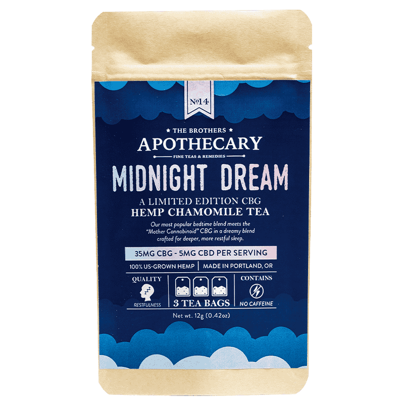 the brothers apothecary midnight dream cbg chamomile tea bliss shop chicago