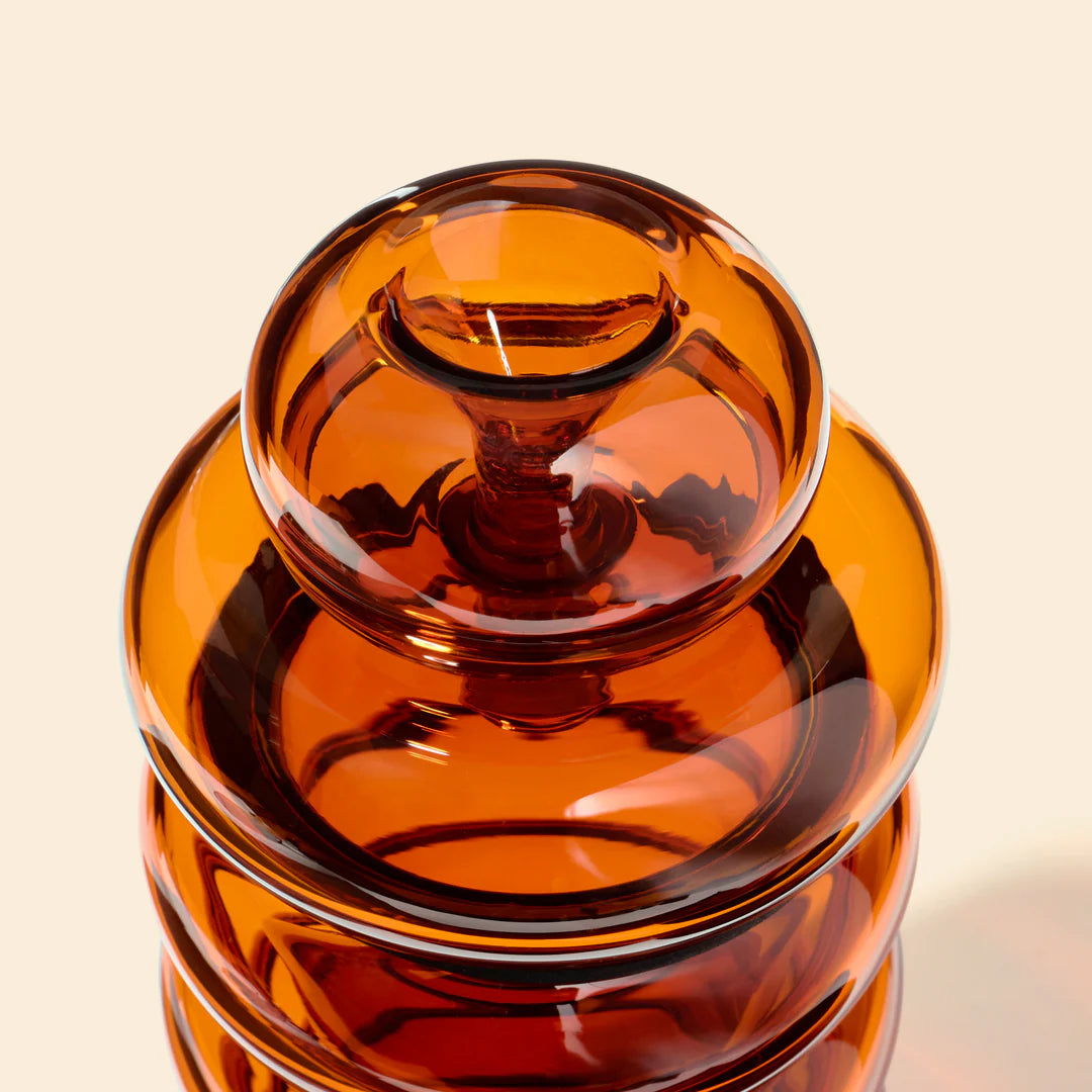 nwtn home bolla 3 piece gravity bong in baltic amber bliss shop chicago
