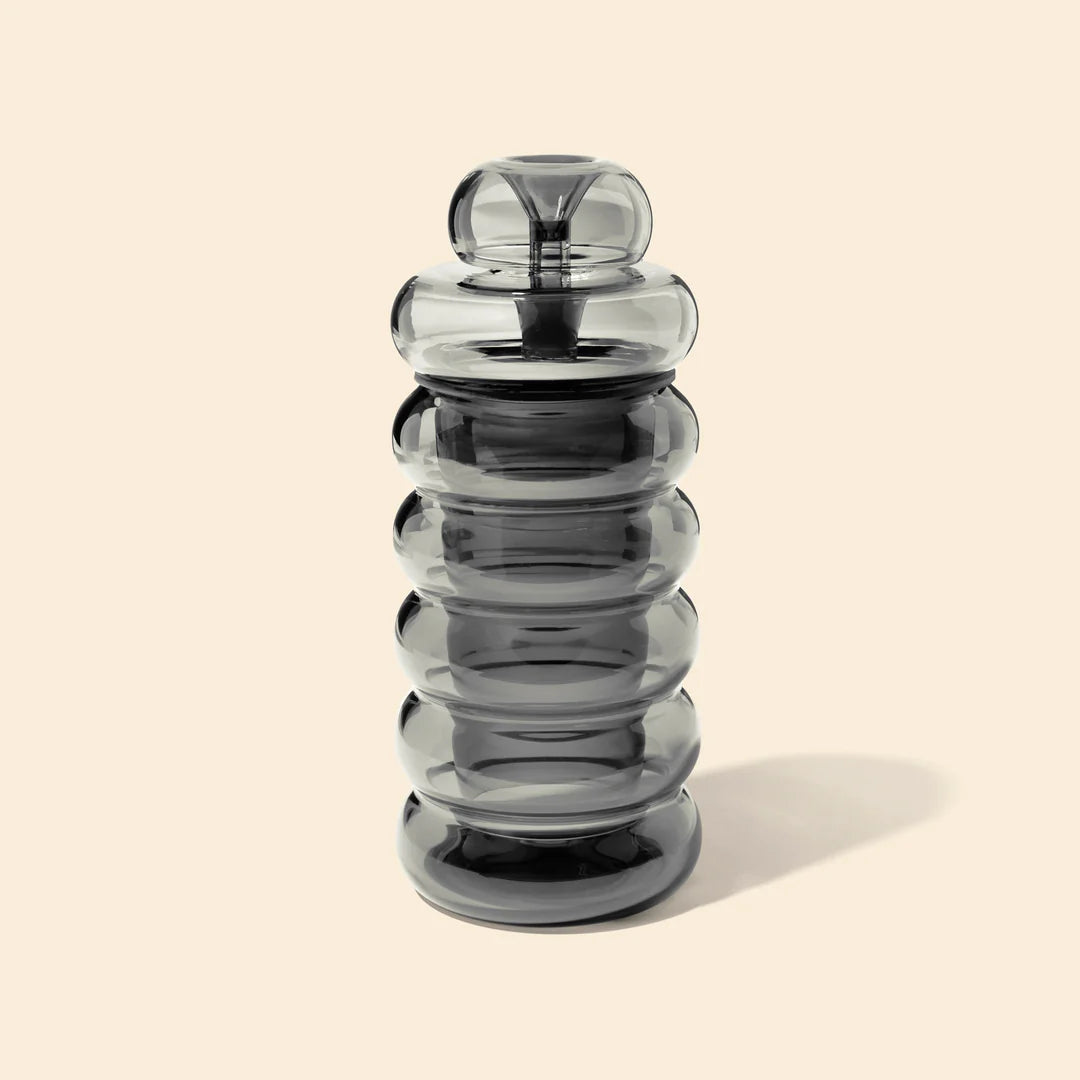 nwtn home bolla 3 piece gravity bong in charcoal gray bliss shop chicago